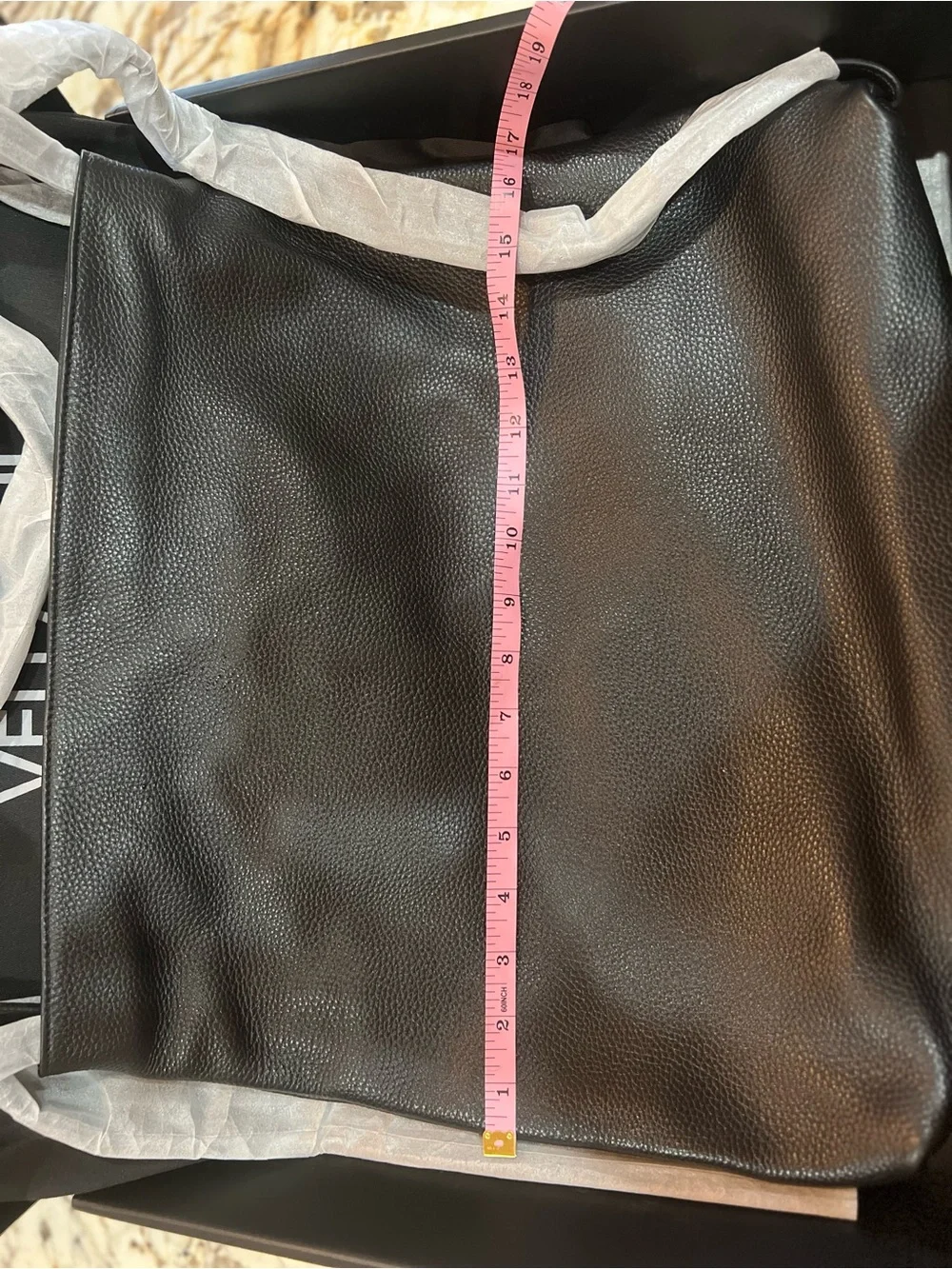 Vellatini Black Leather Hobo Bag with Comfortable Shoulder Straps